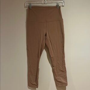 Lululemon High-Waisted Tan Leggings - Size 6